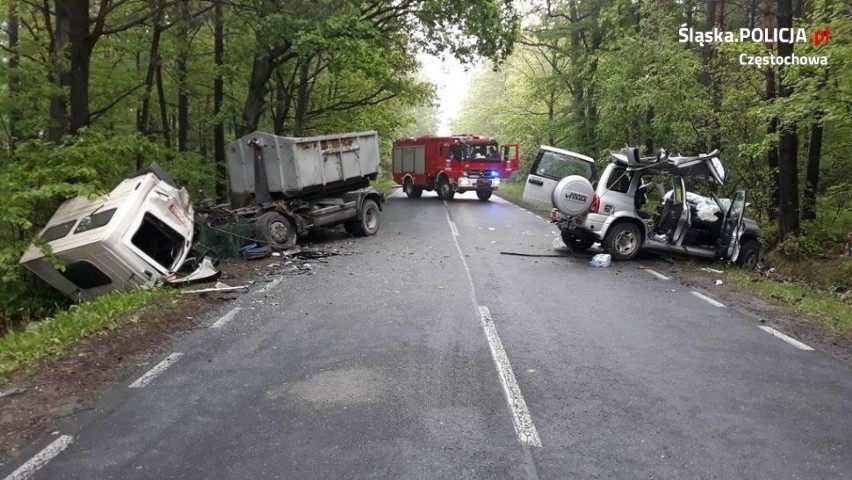 Tragiczny wypadek w miejscowości Srocko pod Częstochową