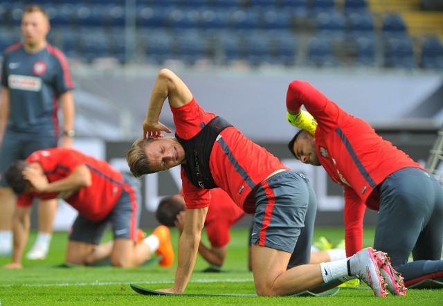 Niemcy - Polska - trening Polaków we Frankfurcie