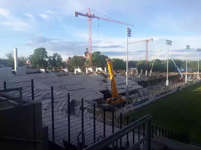 Stadion Pogoni Szczecin - stan 25 maja 2021.