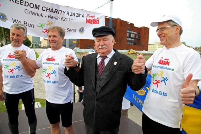 Tak było na starcie Freedom Charity Run w roku 2014, którego trasa prowadziła z Gdańska do Berlina