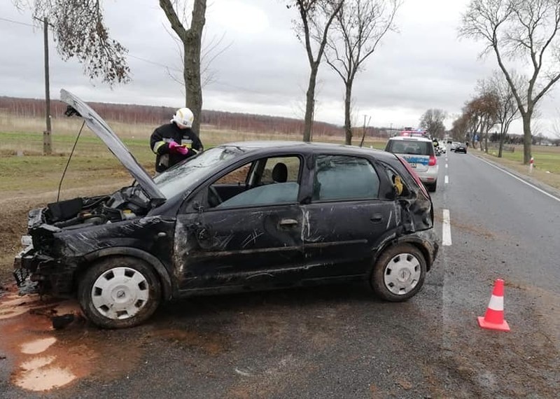 Kolizja w Strojcu koło Praszki.