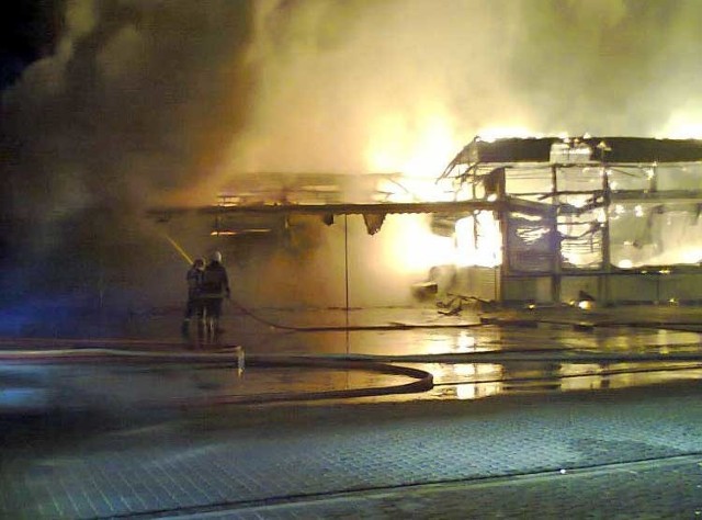 Pożar w restauracji Alga w Darłówku.
