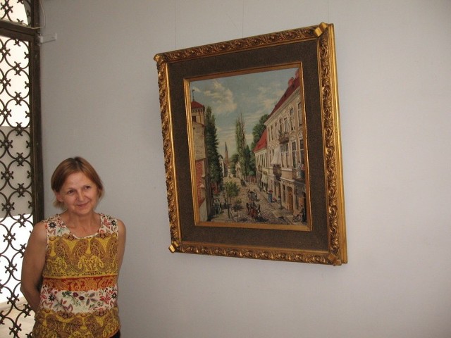 Oto jeden z cennych obrazów z historii Radomia który znajdzie się na wystawie &#8211; pokazuje Katarzyna Wrona