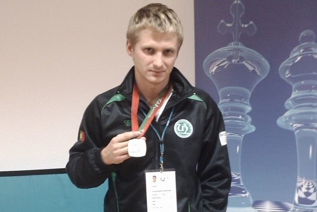 Marcin Bochenko, wychowanek LUKS Orient Sokółka, podczas turnieju w Portugalii