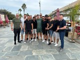 Co za spotkanie! Bartosz Zmarzlik i Robert Lewandowski w Barcelonie