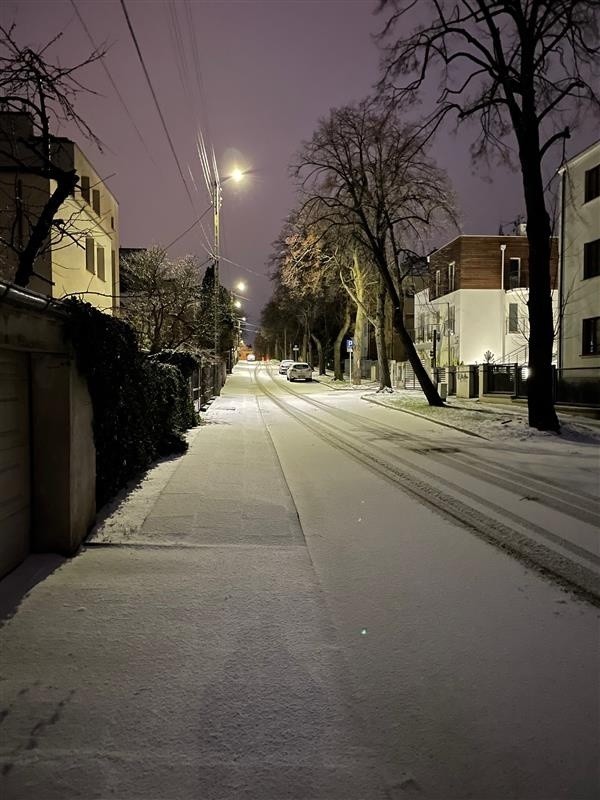 Poranne opady śniegu 17.01.2022 - Gdynia