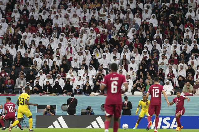 Już po pół godzinie inauguracyjnego meczu Kataru, "fani" gospodarzy ucichli