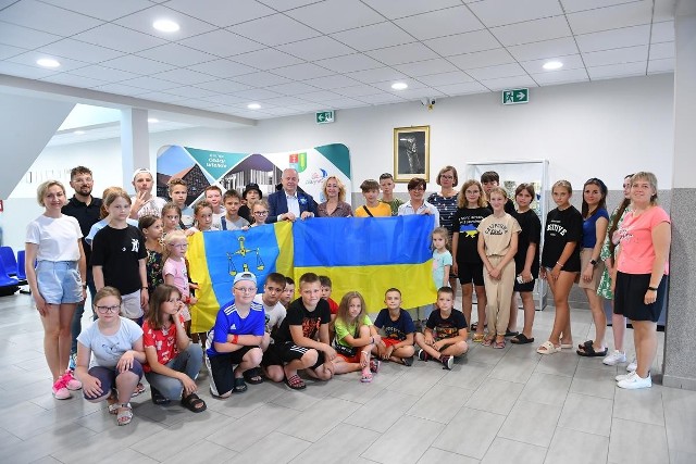 Na wakacyjny obóz do gminy Cedry Wielkie przyjechały ukraińskie dzieci