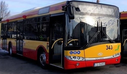 Kolejne, nowe autobusy marki solaris wyjechały 7 lutego na...