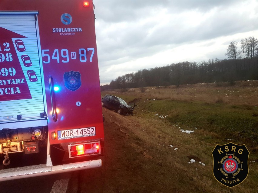 Wypadek w Treblince na drodze wojewódzkiej 627 Małkinia - Kosów Lacki. Jedna osoba zginęła. 31.01.2023