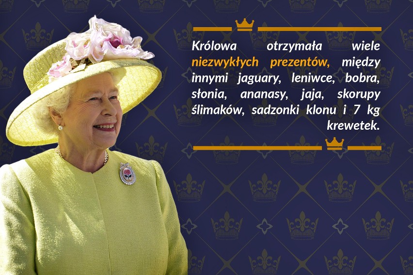 Królowa w trakcie swojego 65-letniego panowania otrzymała...