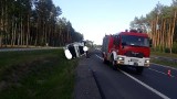 Tir przewrócił się na drodze S6 między Nowogardem a Goleniowem