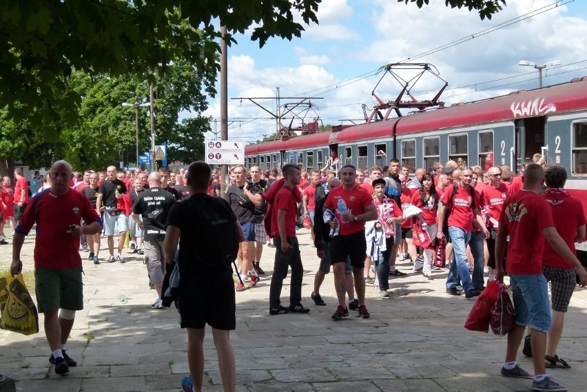 Wyjazd kibiców Widzewa Łódź na mecz z Legią w Warszawie