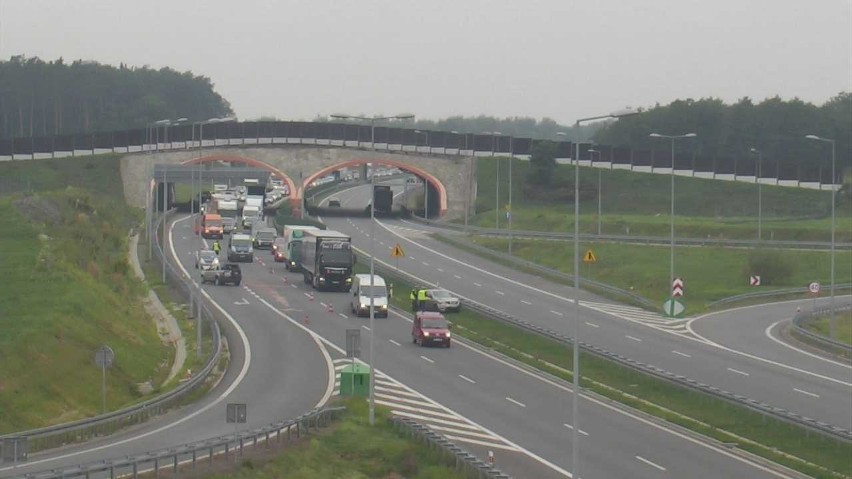 Wypadek na autostradzie A4 w Brzesku. Są ranni