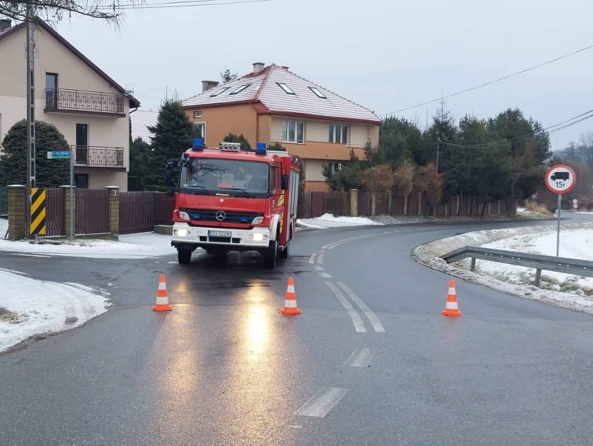 Wypadek w Brzoskwini w gminie Zabierzów