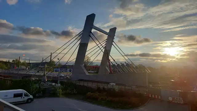 Most nad Kamienną w Ostrowcu Świętokrzyskim robi wrażenie