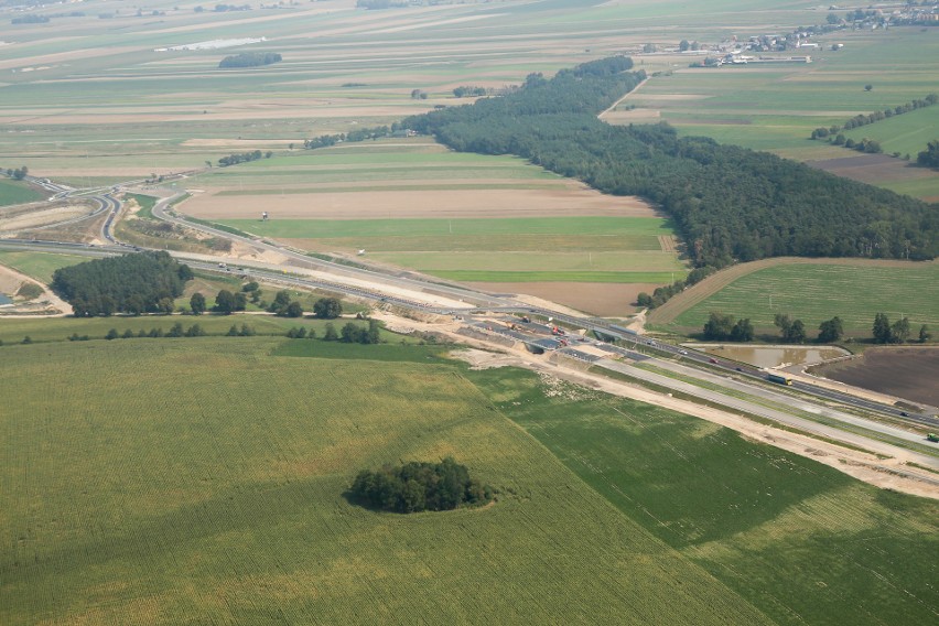 Tak wyglądał plac budowy trasy ekspresowej S5 na odcinku...