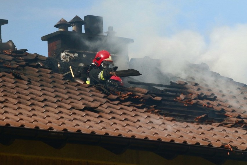 Pożar domu na Pawłowicach