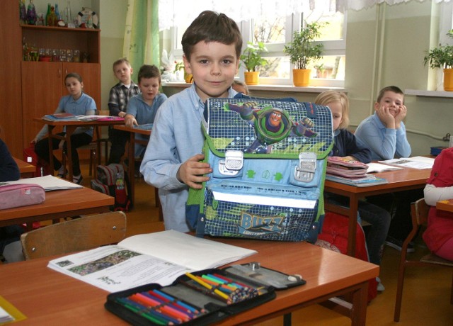 Franciszek Dobrowolski jest jednym z sześciolatków, jacy uczą się w Publicznej Szkole Podstawowej numer 34 w Radomiu.