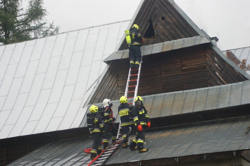 Podhale. Pożar domu jednorodzinnego w Murzasichlu [ZDJĘCIA]