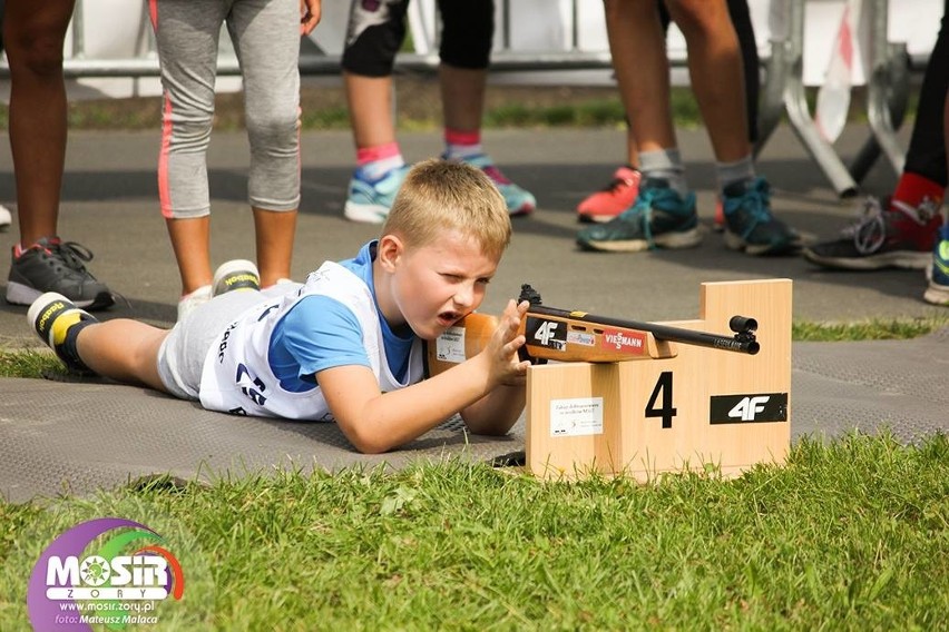 "Biathlon dla każdego" w żorskim Parku Cegielnia