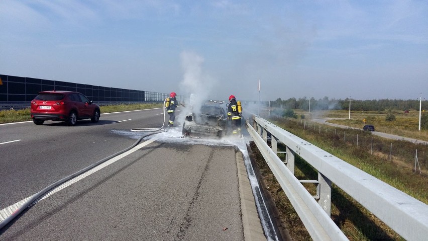 Na autostradzie A4 niedaleko Rzeszowa spłonął dziś...