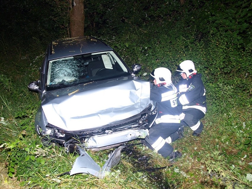 W nocy z czwartku na piątek na drodze wojewódzkiej nr 163 w...