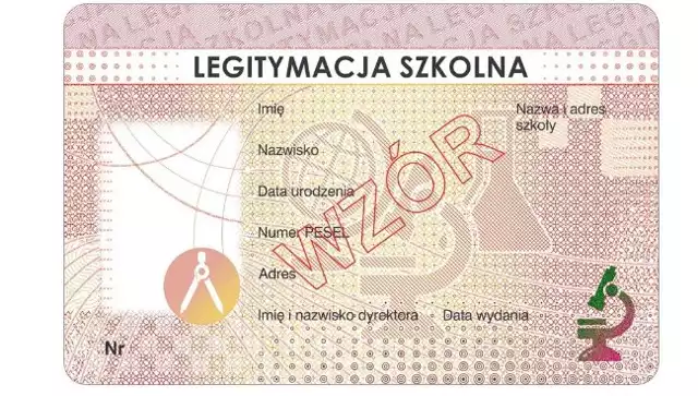 Wzory nowych e-legitymacji szkolnych.E-legitymacja  szkolna dla uczniów szkół podstawowych i ponadpodstawowych dla dzieci i młodzieży. AWERS