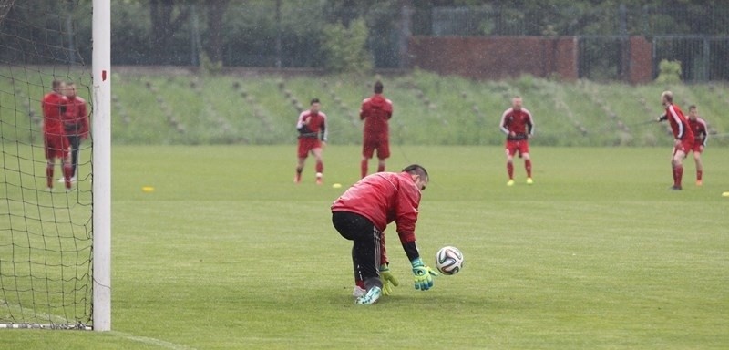 Piłkarze Górnika Zabrze trenowali w czwartek przed meczem z...