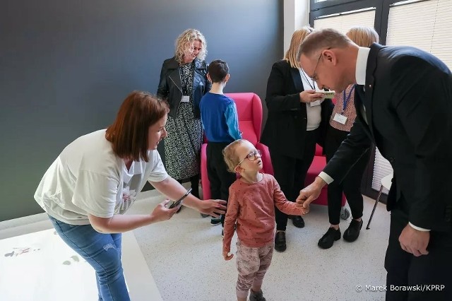 Prezydent Andrzej Duda wizytował Ośrodek Rehabilitacji i Diagnostyki Biometrycznej w Radziszowie