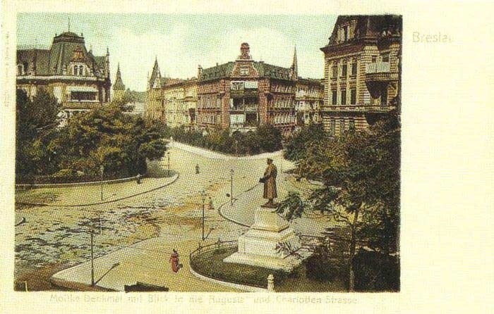Lata 1900-1910 , skrzyżowanie ulic Kruczej (to ta na wprost...