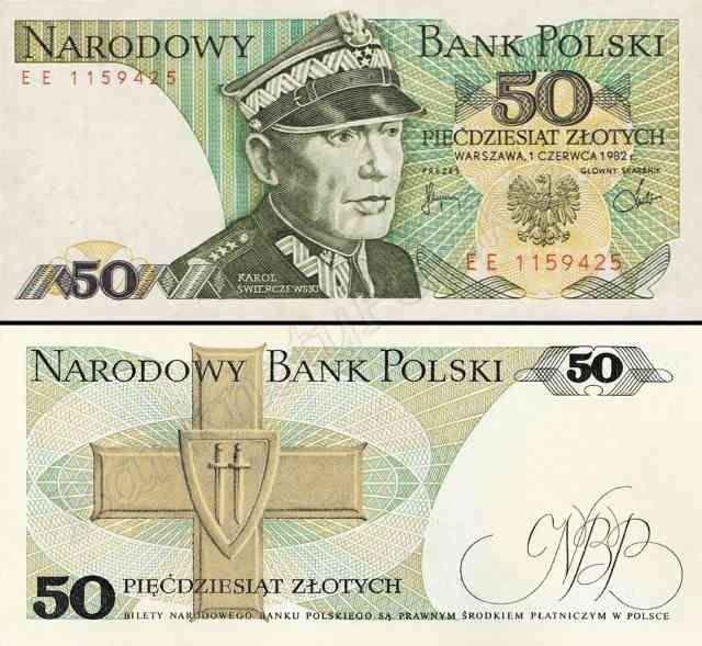 Banknot 50 zł 1982 rok - 199 zł