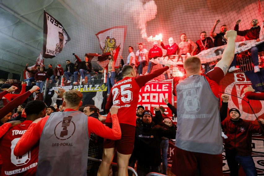 Radość FC Kaiserslautern z awansu do finału Pucharu Niemiec