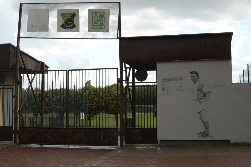 Czeladź. Przy stadionie Górnika Piaski powstaje wyjątkowy mural