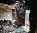 Dubiażyn. Dom spalił się pierwszej nocy po zamieszkaniu. Trwa zbiórka na pomoc pogorzelcom