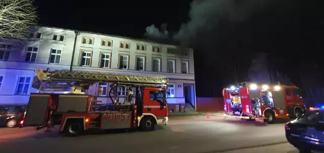 Pożar przy ulicy Lipowej w Białogardzie.