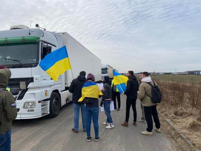 Akcja blokowania rosyjskich TIR-ów kierujących się z zaopatrzeniem z Zachodu – do przejścia granicznego w Kukurykach – Kozłowicze