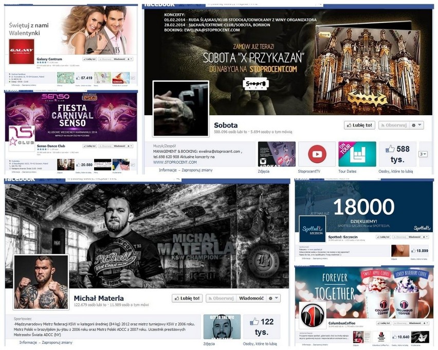 Szczecińskie profile na Facebooku. Które mają najwięcej "lajków" [zdjęcia, wideo]