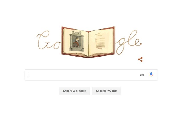 Abraham Ortelius - Google dało Doodle.