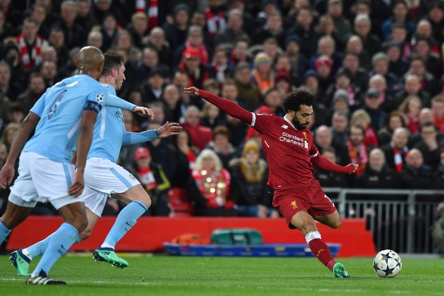 Mohamed Salah zdobył pierwszą bramkę w pierwszym meczu Liverpoolu z Manchesterem City