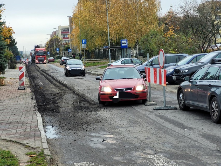 Trwają prace na ulicy Norwida