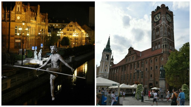 I Bydgoszcz (po lewej), i Toruń mają ulubione zarówno przez mieszkańców, jak i turystów miejsca. Choć mieszkańcy rzadziej dostrzegają to, czym zachwycają się turyści.