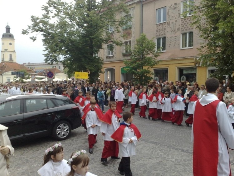 Na czas procesji nie obyło się bez utrudnień na drogach....