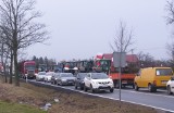 Protesty rolników. Utrudnienia w ruchu na drodze Lipnica-Kowalewo Pomorskie