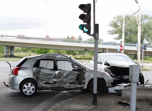 Wypadek na ul. Gdańskiej w Szczecinie