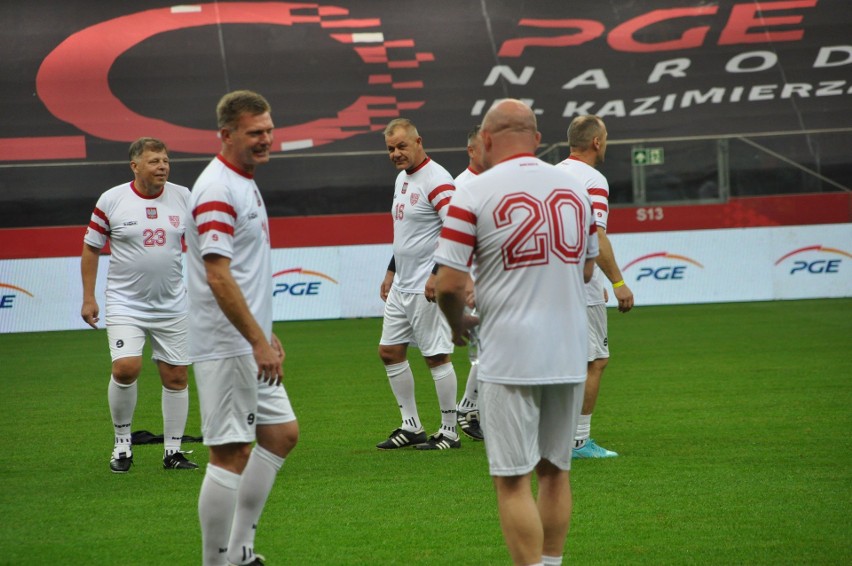 Andrzej Kobylański, były piłkarz z Ostrowca Świętokrzyskiego zagrał w drużynie Olimpijczyków na PGE Narodowym. Zobacz zdjęcia