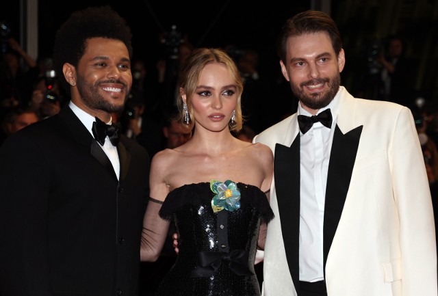 Abel „The Weeknd” Tesfaye, Lily-Rose Depp i Sam Levinson na Festiwalu Filmowym w Cannes