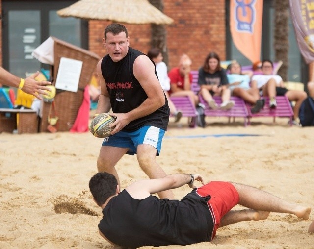 Bierhalle Manufaktura Beach Rugby 2021. Belg pomógł im wygrać [ZDJĘCIA]