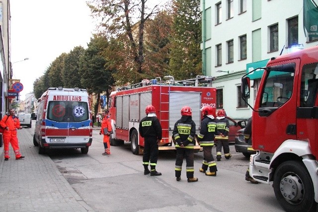 Zamieszanie na ulicy Wspólnej w Kielcach.