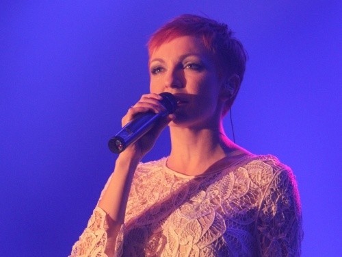 Ania Wyszkoni podczas sobotniego koncertu.